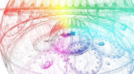 Rainbow background for modern composition.の写真素材