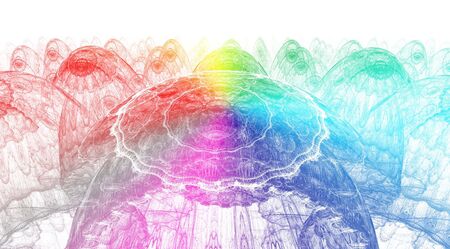 Rainbow background for modern composition.の写真素材