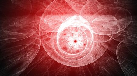 Red background. Abstract design. Red and white.の写真素材