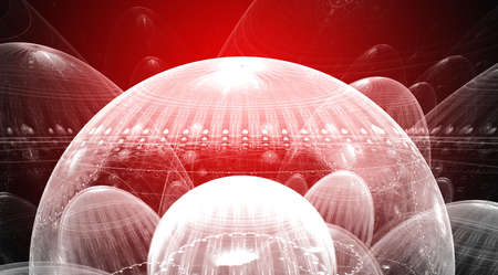 Red background. Abstract design. Red and white.の写真素材