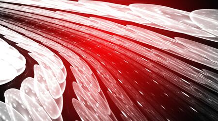 Red background. Abstract design. Red and white.の写真素材