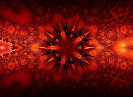 Fire Flower abstractの写真素材