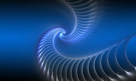 Blue waves of gradientの写真素材