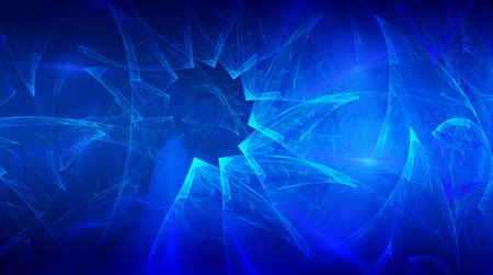 Blue waves of gradientの写真素材