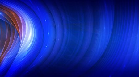Blue waves of gradientの写真素材
