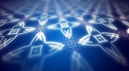 creative background with blue defocused effect