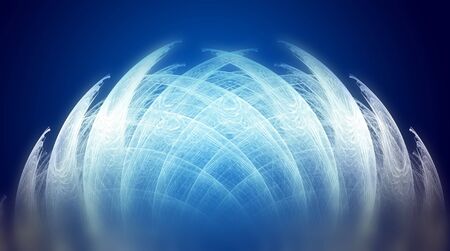 creative background with blue defocused effectの写真素材