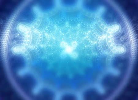 creative background with blue defocused effectの写真素材