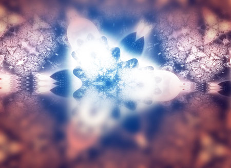 creative background with blue defocused effectの写真素材