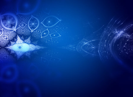 creative background with blue defocused effect