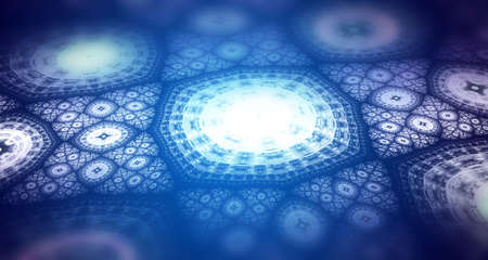 creative background with blue defocused effectの写真素材