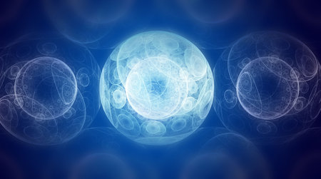 creative background with blue defocused effect