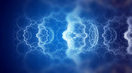 creative background with blue defocused effectの写真素材