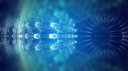 creative background with blue defocused effectの写真素材