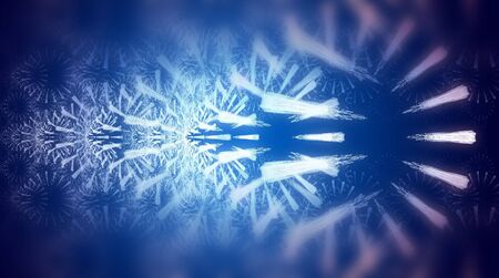 creative background with blue defocused effectの写真素材