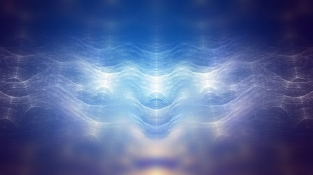 creative background with blue defocused effectの写真素材