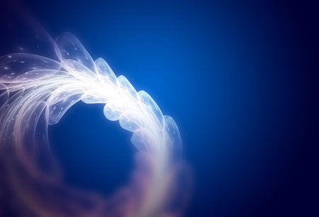 creative background with blue defocused effectの写真素材