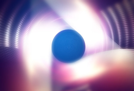 creative background with blue defocused effectの写真素材