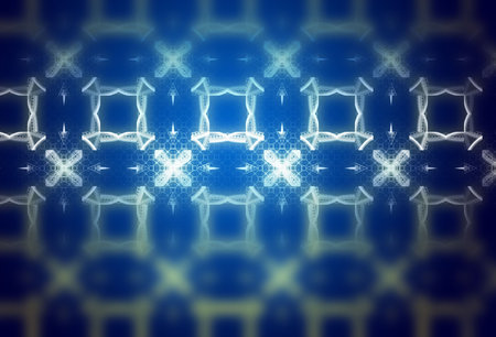 Fiber optics, blue abstract background