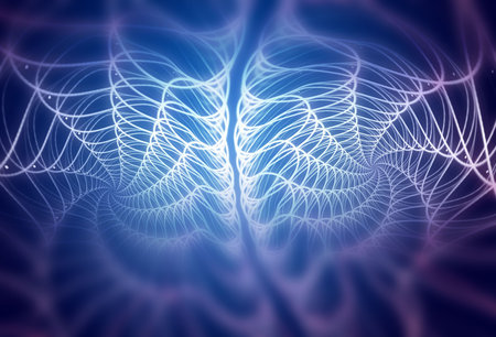 creative background with blue defocused effect