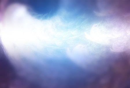 creative background with blue defocused effectの写真素材