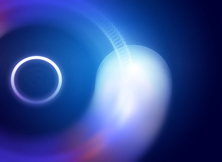 creative background with blue defocused effect