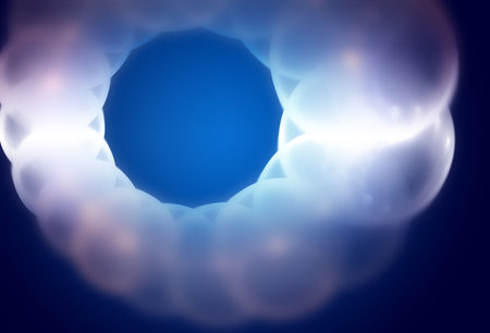 creative background with blue defocused effect