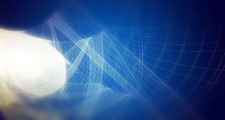 creative background with blue defocused effectの写真素材