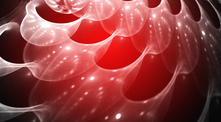 Red background. Abstract design. Red and white.の写真素材