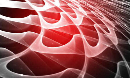 Red background. Abstract design. Red and white.の写真素材