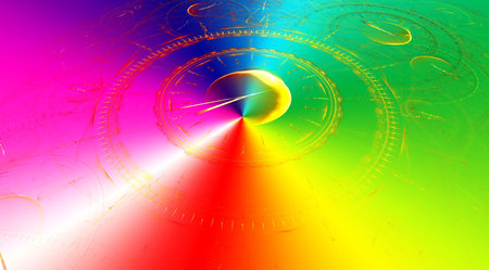 Rainbow background for modern composition.の写真素材