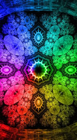 Rainbow background for modern composition.の写真素材