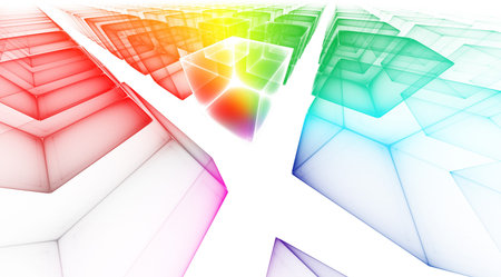 Rainbow background for modern composition.