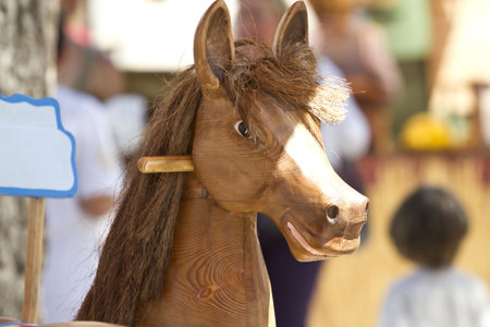 Wood horseの写真素材