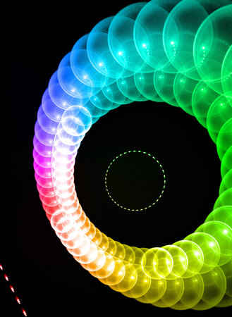 Laser light background.の写真素材