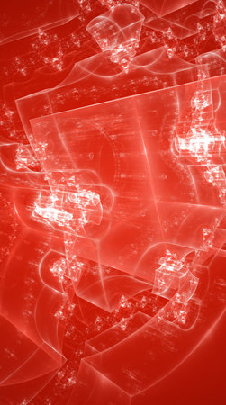 Christmas background. Abstract design. Red and white.の写真素材