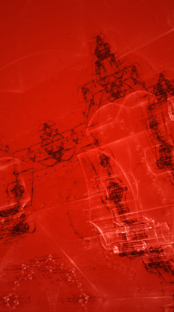 Christmas background. Abstract design. Red and white.の写真素材