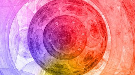 abstract forms with light effectsの写真素材