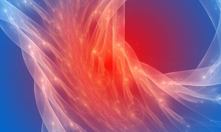 Blue and red abstract background. Fade effect newの写真素材