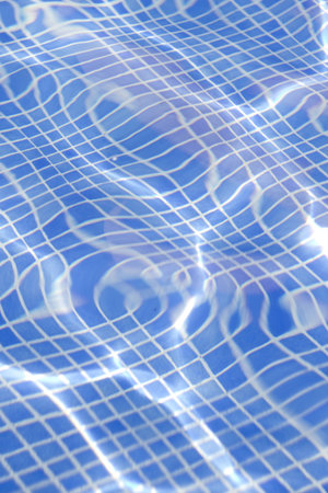 Waves on a surface of water in pool