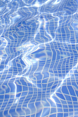 Waves on a surface of water in pool