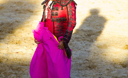 bullfighters costumes with details, Madrid, Spain.の写真素材