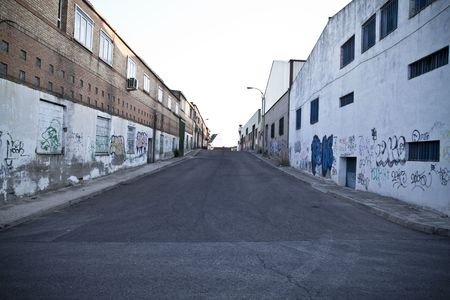 Old industrial area. closedの写真素材