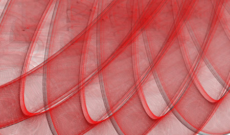 Red abstract Wave. Fantastic Fractal Designの写真素材
