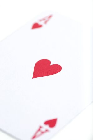 Poker cards picture over white background.の写真素材