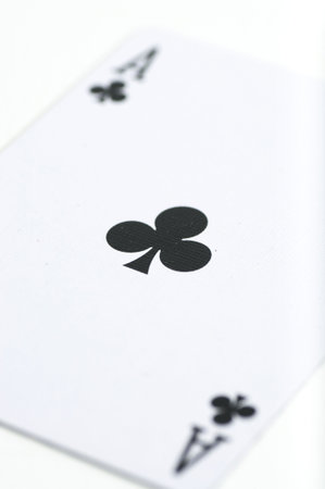 Poker cards picture over white background.