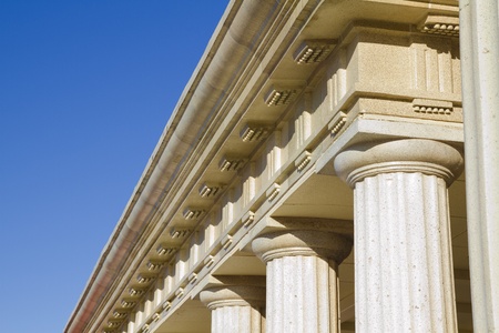 Detail of classical columnsの写真素材