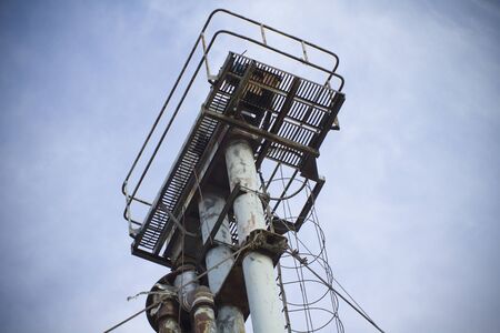 View crop processing factory. agriculture industry , detailsの写真素材