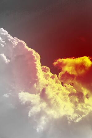 World sky apocalyptic, end of the world concept, global warmingの写真素材