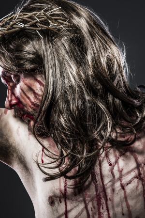 representation of the passion of Jesus Christ. Calvary and religion conceptの写真素材